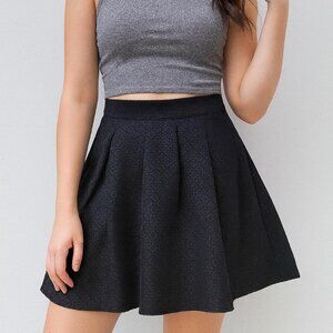 Banana Republic Geo Jacquard Pleated Mini Skirt